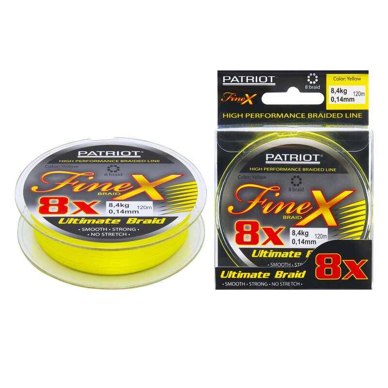 Kuitusiima Patriot Finex Braid 8X 0.12mm