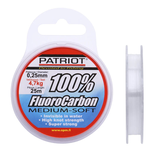 Patriot Medium Soft 100% Fluoro Carbon 0.30mm